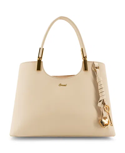 Like Dreams Lina Small Top Handle Tote Handbag In Ivory