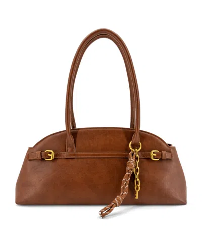 Like Dreams Liorah Cresent Medium Shoulder Handbag In Brown