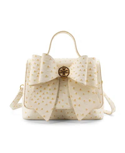 Like Dreams Lisette Bow Small Crossbody Handbag In Ivory