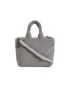 Like Dreams Lumi Sherpa Shoulder Bag In Gray