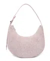 Like Dreams Luna Spring Straw Shoulder Bag In Lilac