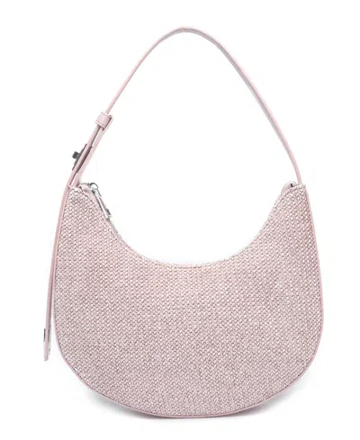 Like Dreams Luna Spring Straw Shoulder Bag In Lilac