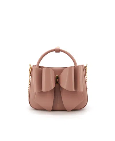 Like Dreams Madeline Bow Small Crossbody Bag In Mauve