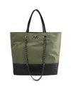Like Dreams Maplewood Nylon Tote Bag In Olive