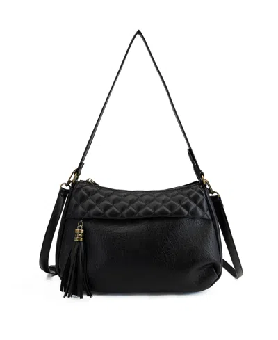 Like Dreams Meadows Western Tassel Crossbody Bag In Black