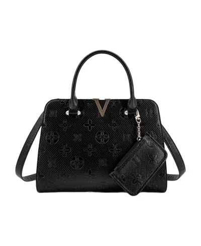 Like Dreams Midori Medium Satchel Handbag In Black