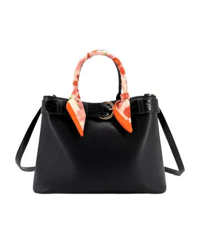 Like Dreams Mila Medium Satchel Handbag In Black