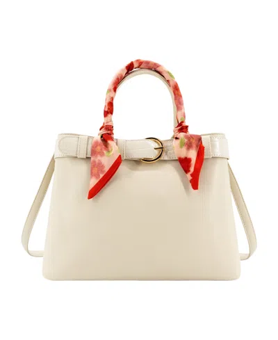Like Dreams Mila Medium Satchel Handbag In White