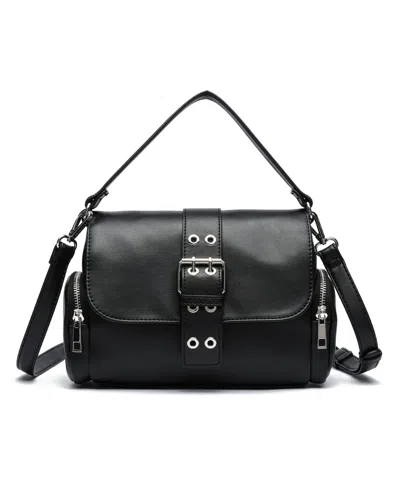Like Dreams Nomad Utility Buckle Crossbody Bag In Black