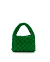Like Dreams Oriane Quilted Top Handle Crossbody Bag In Green