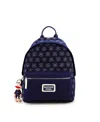 Like Dreams Paul Frank Zip Around Denim Backpack In Dark Denim