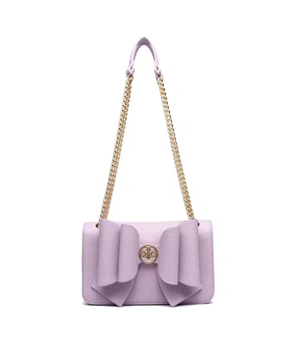 Like Dreams Petal Bowtie Dual Crossbody Bag In Lilac