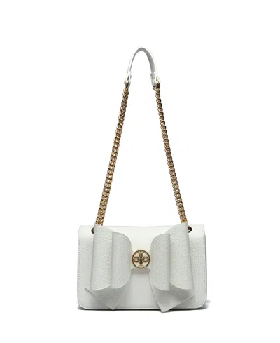 Like Dreams Petal Bowtie Dual Crossbody Bag In White