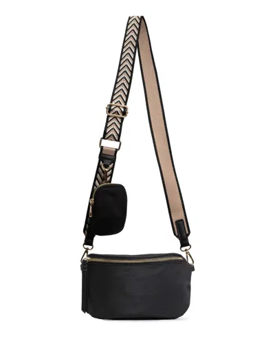 Like Dreams Sasha Western Fanny Crossbody Bag In Black