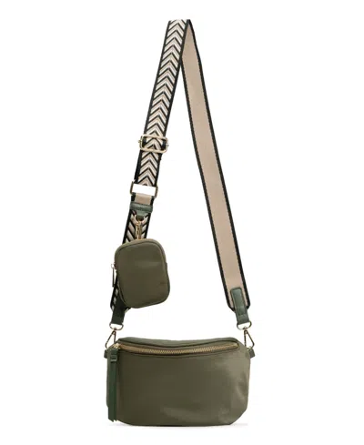 Like Dreams Sasha Western Fanny Crossbody Bag In Olive