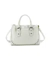 Like Dreams Serena Leather Tote Bag In Beige