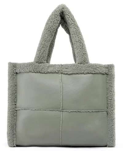 Like Dreams Sherpa Tote Bag In Sage