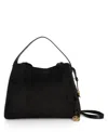 Like Dreams Solace Suede Top Handle Small Satchel Bag In Black