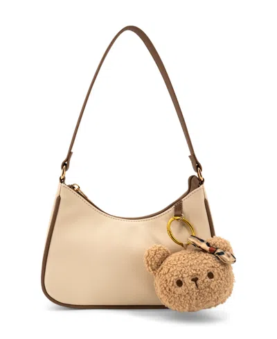 Like Dreams Suri Teddy Small Shoulder Handbag In Beige,brown
