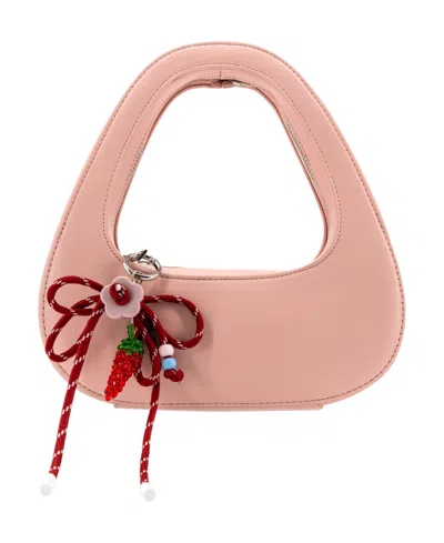Like Dreams The Halo Bow Small Clutch Handbag In Pink
