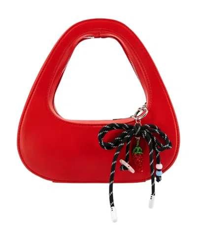 Like Dreams The Halo Bow Small Clutch Handbag In Red