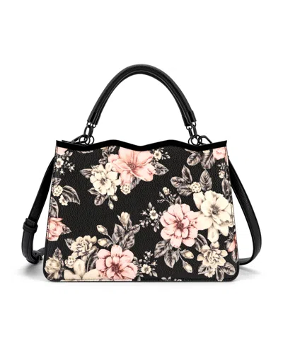Like Dreams Violette Top Handle Small Satchel Bag In Black