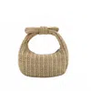 Like Dreams Women's Aimee Mini Straw Top Handle Bag In Tan In Multi