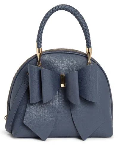 Like Dreams Women's Bea Braided Top Handle Satchel In Navy
