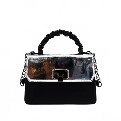 Like Dreams Women's Blaze Metallic Vegan Crossbody Bag In Black