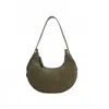 Like Dreams Women's Carol Top Handle Vegan Crescent Shoulder Bag In Olive In Green