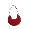 Like Dreams Women's Carol Top Handle Vegan Crescent Shoulder Bag In Red In Red
