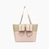 Like Dreams Women's Daisy Bow Dual Vegan Tote Bag In Beige In Sand