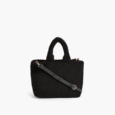 Like Dreams Women's Demi Faux Fur Sherpa Square Shoulder Bag In Black