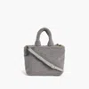 Like Dreams Lumi Sherpa Shoulder Bag In Gray
