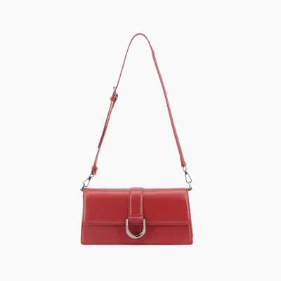 Like Dreams Women's Georgie East West Buckle Shoulder Bag In Red
