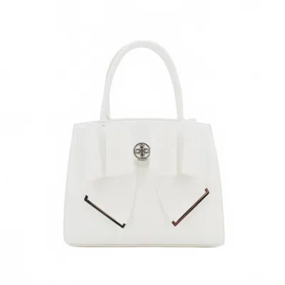 Like Dreams Women's Grace Bowtie Top Handle Satchel Bag In White