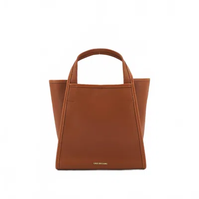 Like Dreams Women's Hana Mini Tote Crossbody Bag In Cognac In Green