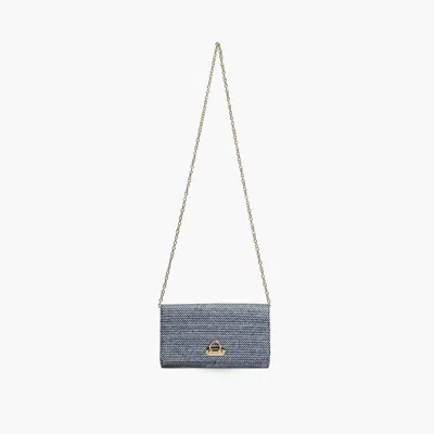 Like Dreams Women's Haven Straw Crossbody Wallet In Gray