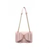 Like Dreams Women's Jane Overflap Bow Crossbody Bag In Blush In Gold