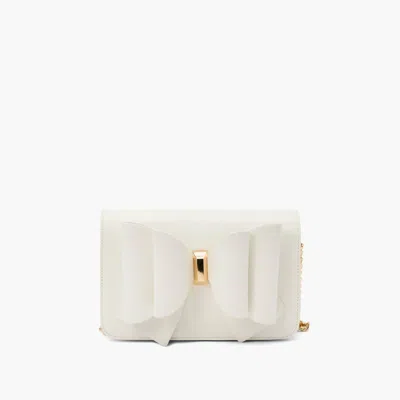 Like Dreams Women's Jane Overflap Bow Crossbody Bag In White