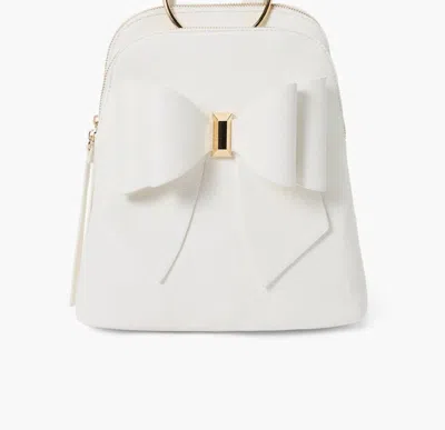 Like Dreams Women's Jasmine Bowtie Backpack Handbag In White