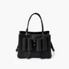 Like Dreams Women's Jenna Bow Vegan Satchel Crossbody Bag In Black In Black