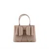 Like Dreams Women's Jesse Bow Vegan Crossbody Bag In Beige In Sand