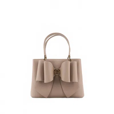 Like Dreams Women's Jesse Bow Vegan Crossbody Bag In Beige In Sand