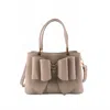 Like Dreams Women's Jesse Bow Vegan Crossbody Bag In Taupe In Gray