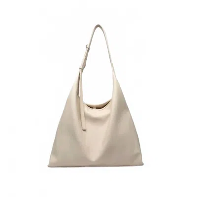 Like Dreams Women's Juyada Vegan Hobo Tote Bag In Creme In White