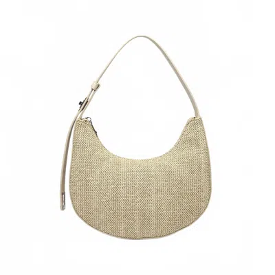 Like Dreams Women's Luna Spring Straw Mini Shoulder Bag In Ivory In Multi