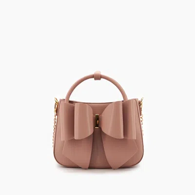 Like Dreams Women's Madeline Bow Vegan Crossbody Bag In Mauve In Pink