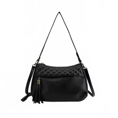 Like Dreams Women's Meadows Western Tassel Vegan Crossbody Bag In Black