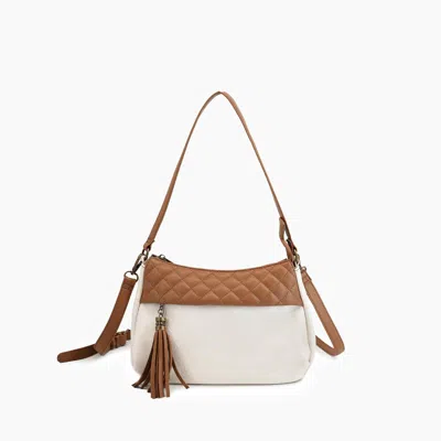 Like Dreams Women's Meadows Western Tassel Vegan Crossbody Bag In Camel In White